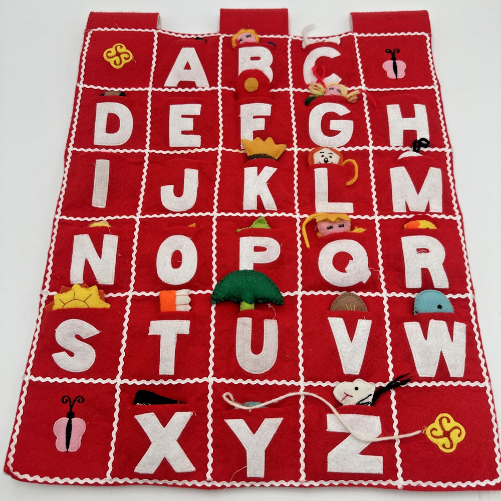 Pockets of Learning- ABC Felt Wall Hanging